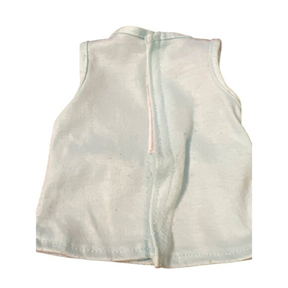2 Piece 18" Doll Blue Floral Skirt Light Green Tank American Girl Our Generation - Picture 4 of 4